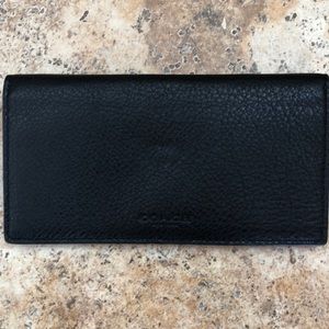 Coach checkbook/wallet clutch